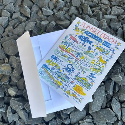 SUNSET DOODLES NOTECARDS (10-PACK)
