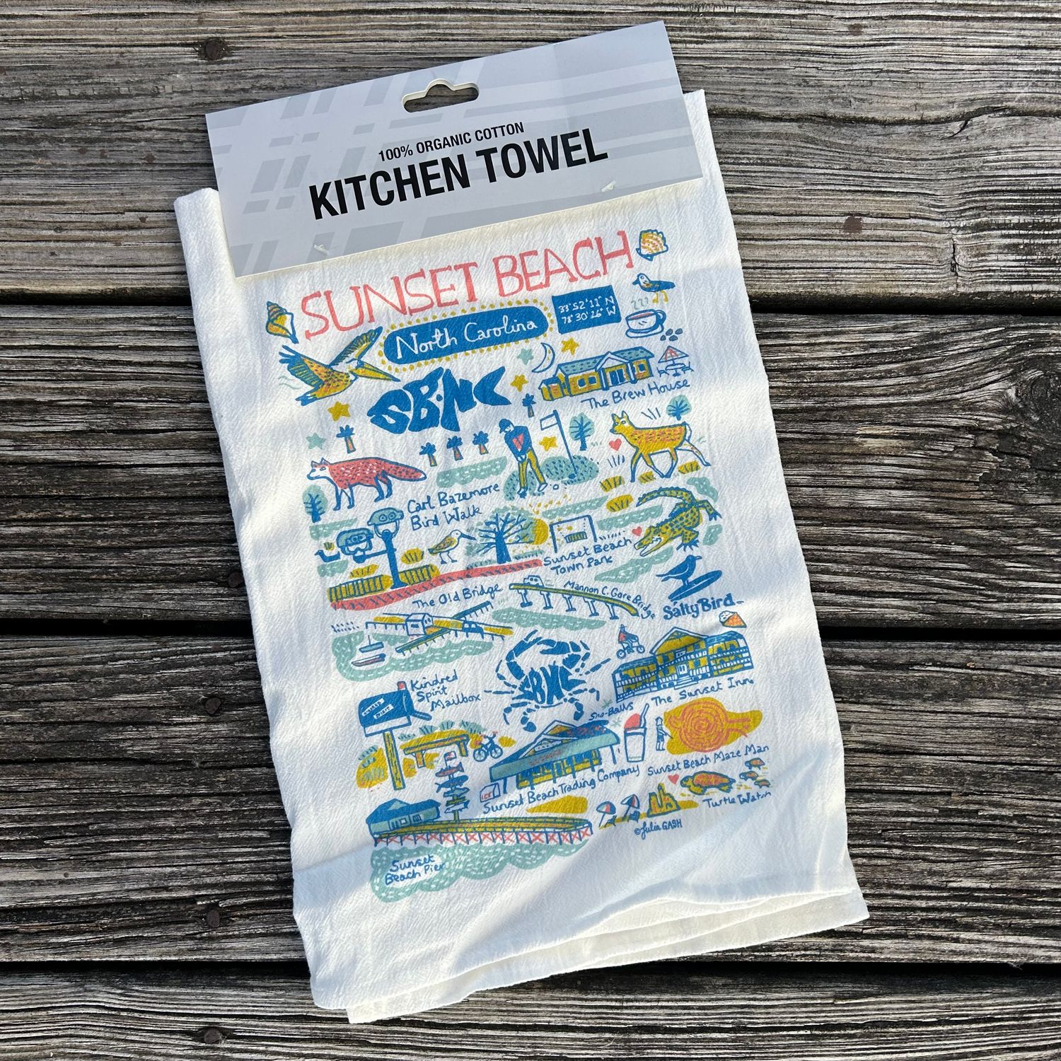 SUNSET DOODLES DISH/TEA TOWEL
