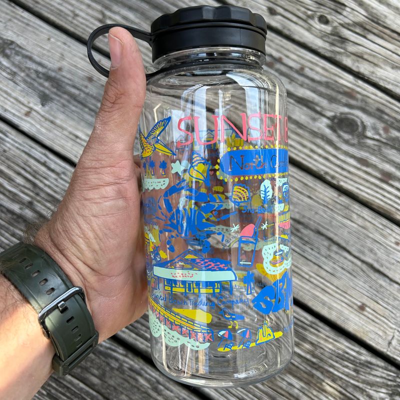 SUNSET DOODLES WIDE MOUTH BOTTLE