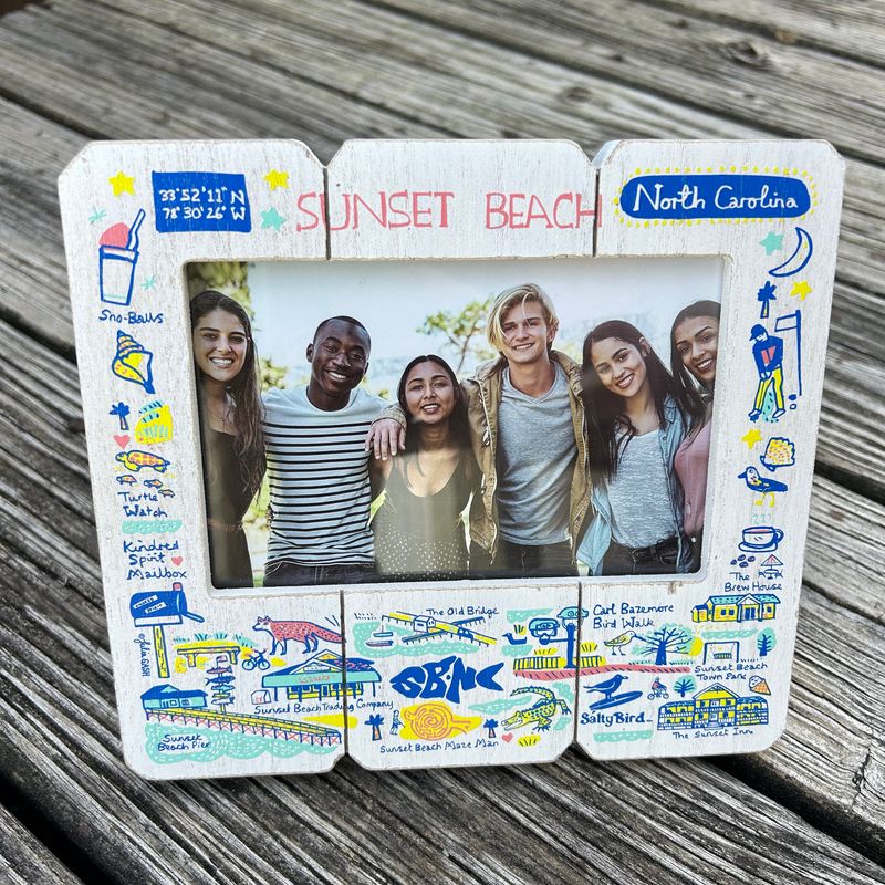 SUNSET DOODLES PIC FRAME (4" x 6")