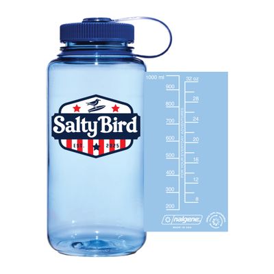 NALGENE BOTTLE SALTY BIRD SHIELD (LT BLUE)