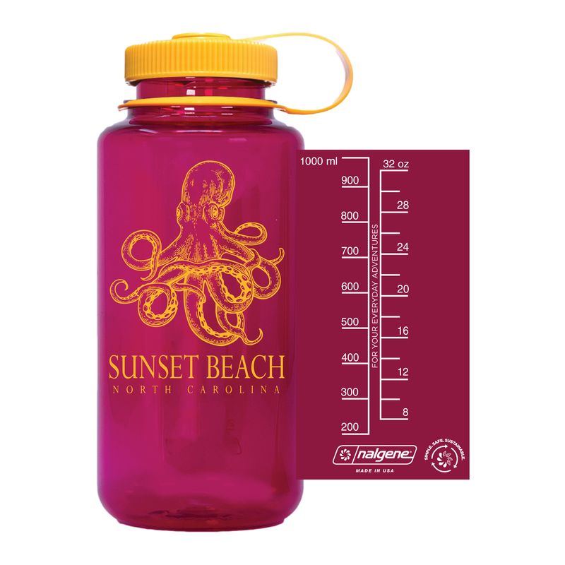 NALGENE BOTTLE OCTOPUS CLASSIC (EGGPLANT)