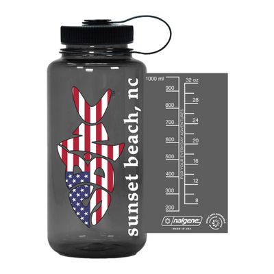 NALGENE BOTTLE SBNC FISH USA (SMOKE) NALGENE BOTTLE SBNC FISH USA (SMOKE)