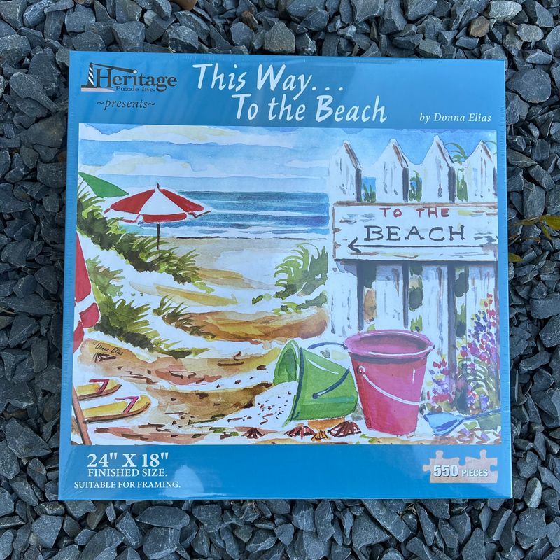PUZZLE THIS WAY TO THE BEACH 550PCS