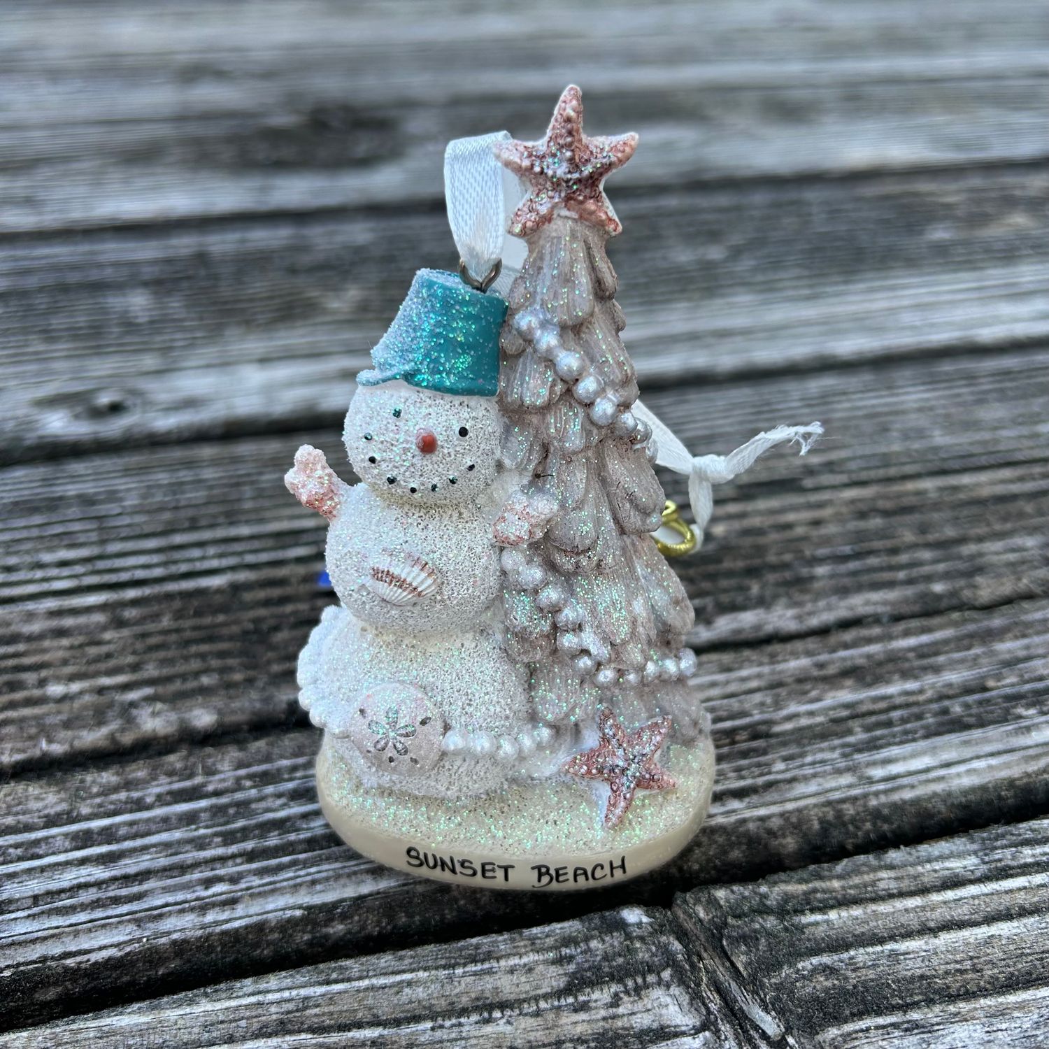 ORNAMENT BEACHY SNOWMAN