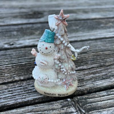 ORNAMENT BEACHY SNOWMAN ORNAMENT BEACHY SNOWMAN