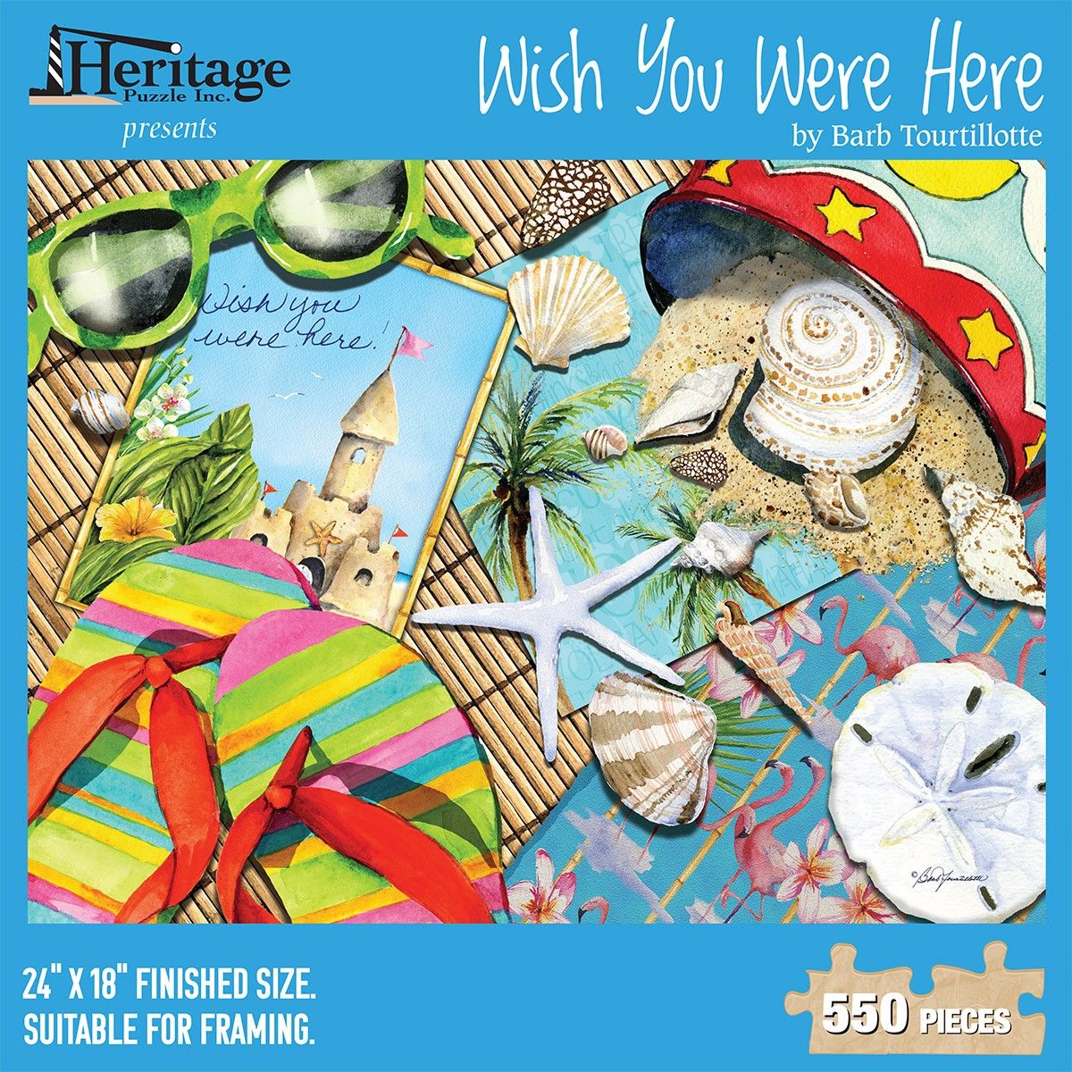PUZZLE WISH YOU WERE HERE 550PCS