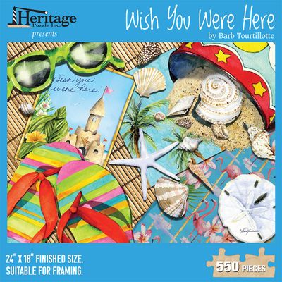 PUZZLE WISH YOU WERE HERE 550PCS