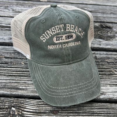 CAP ESTABLISHED DATE SOFT MESH TRUCKER (OLIVE)