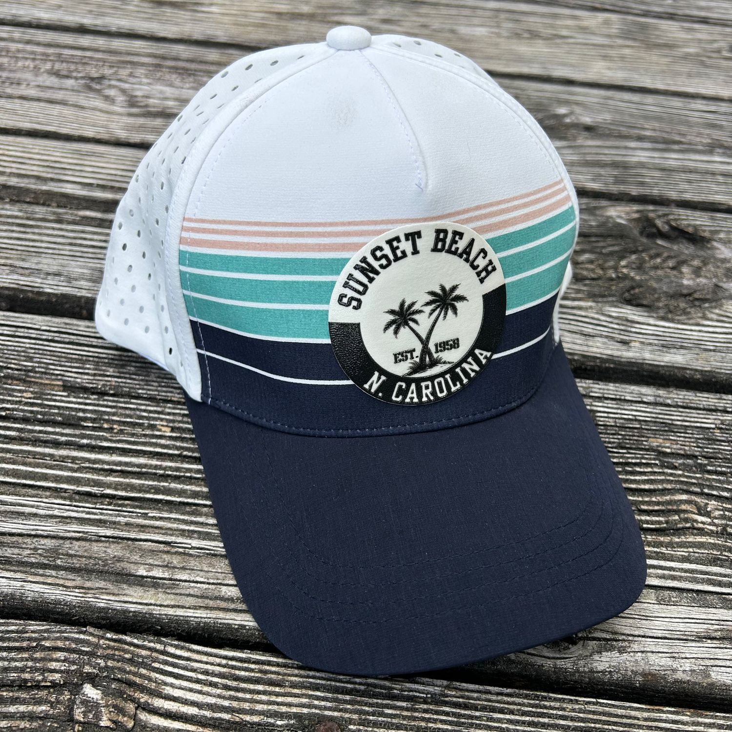 CAP CROSSED PALMS CIRCLE PERFORMANCE (NAVY OMBRE)