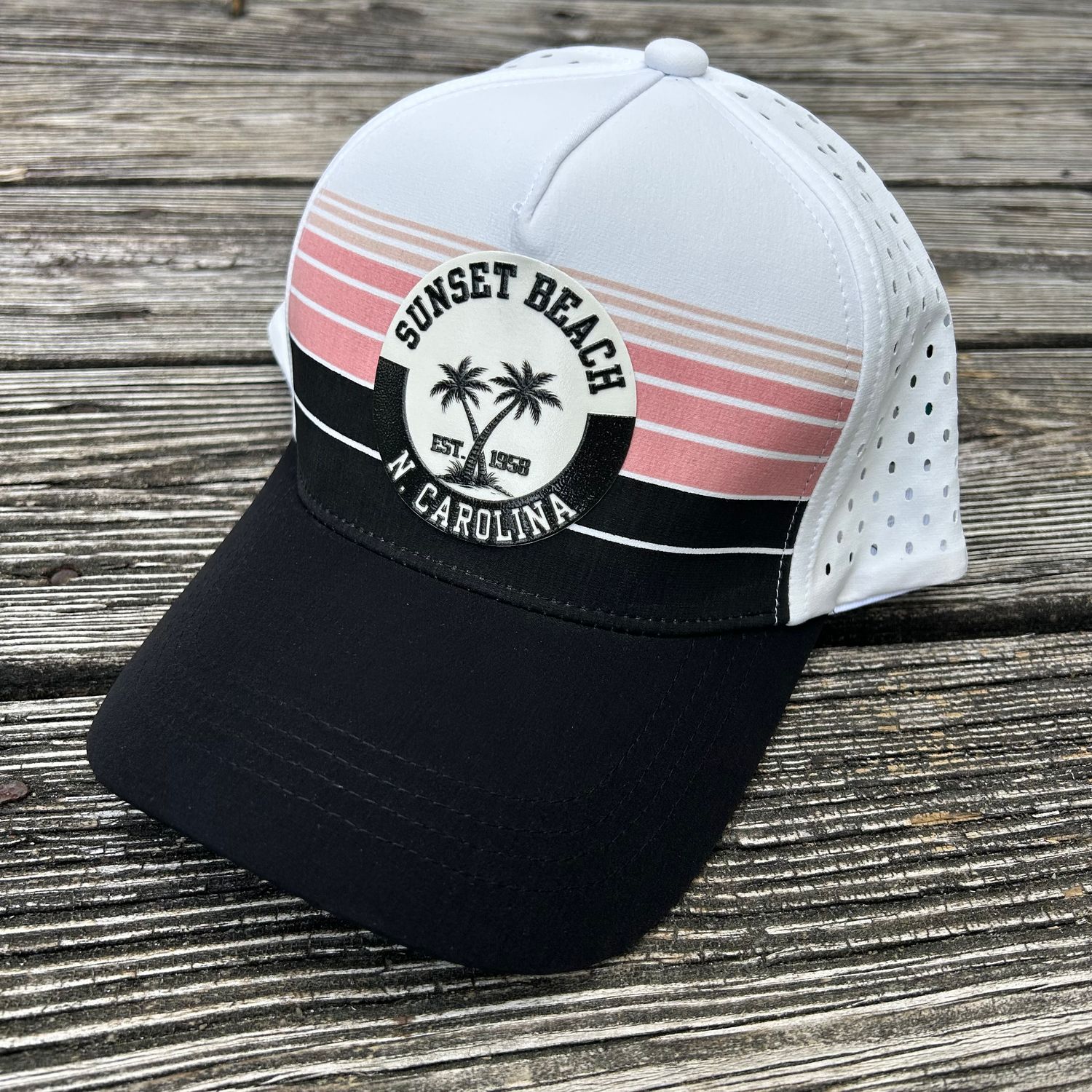 CAP CROSSED PALMS CIRCLE PERFORMANCE (BLACK OMBRE)