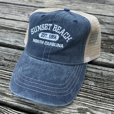 CAP ESTABLISHED DATE SOFT MESH TRUCKER (NAVY)