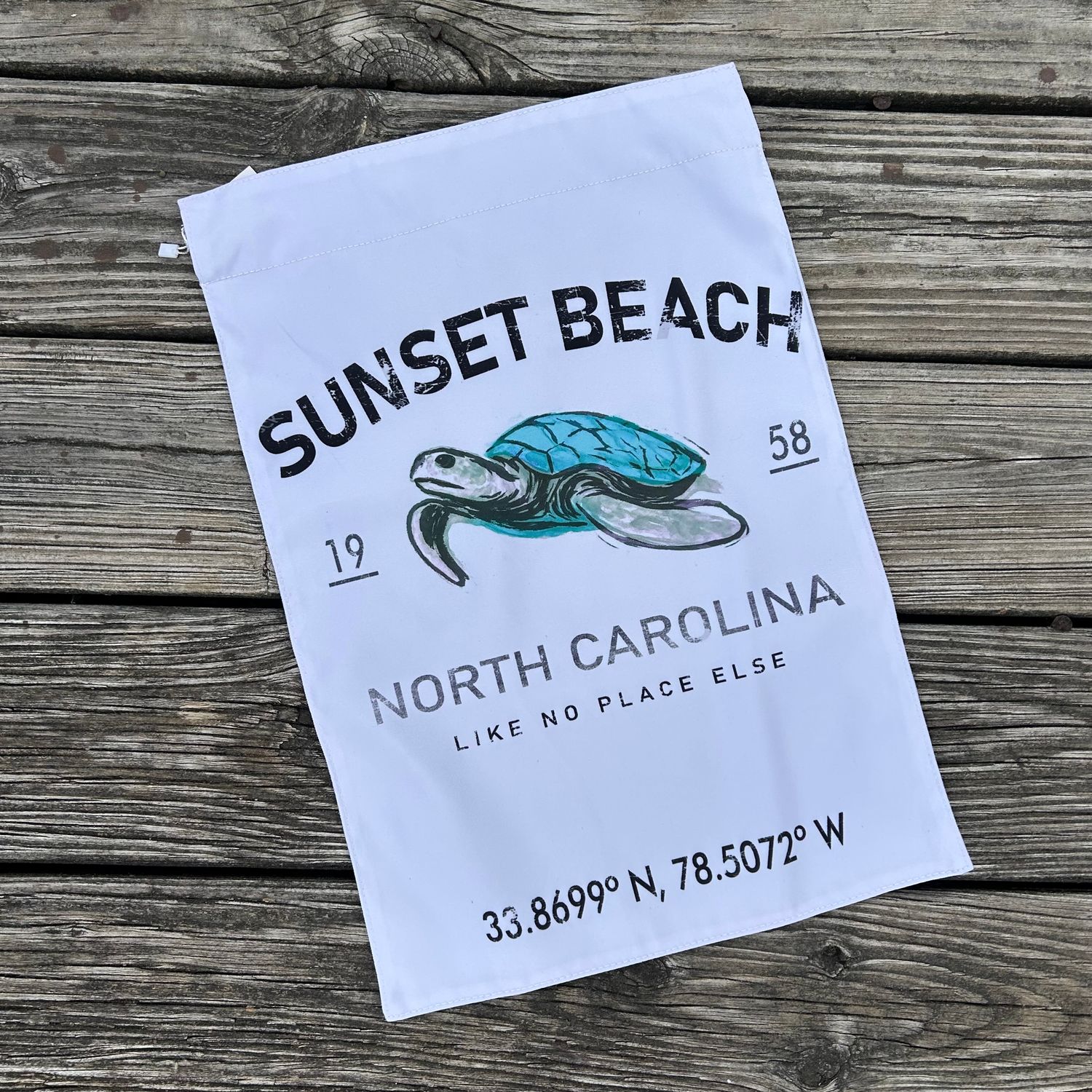 GARDEN FLAG NO PLACE TURTLE