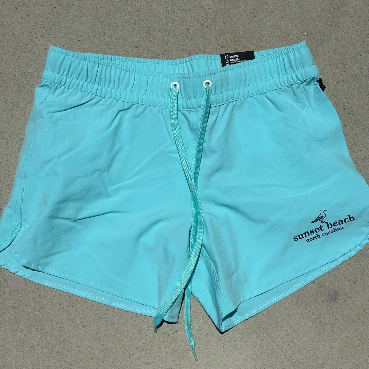 SEAGULL VINEYARD ALL DAY HYBRID SHORTS, Color: AQUA, Size: S