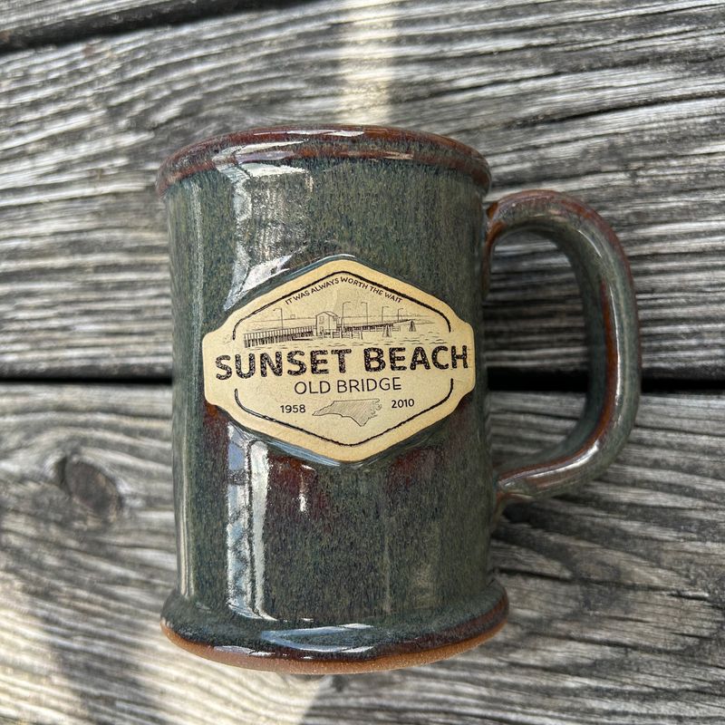 MUG OLD BRIDGE DIAMOND POTTERY (SS) SPANISH MOSS