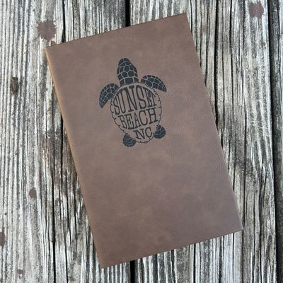 LEATHER JOURNAL SBNC TURTLE