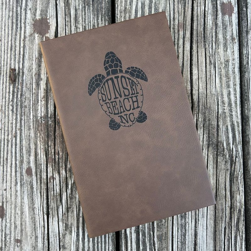LEATHER JOURNAL SBNC TURTLE