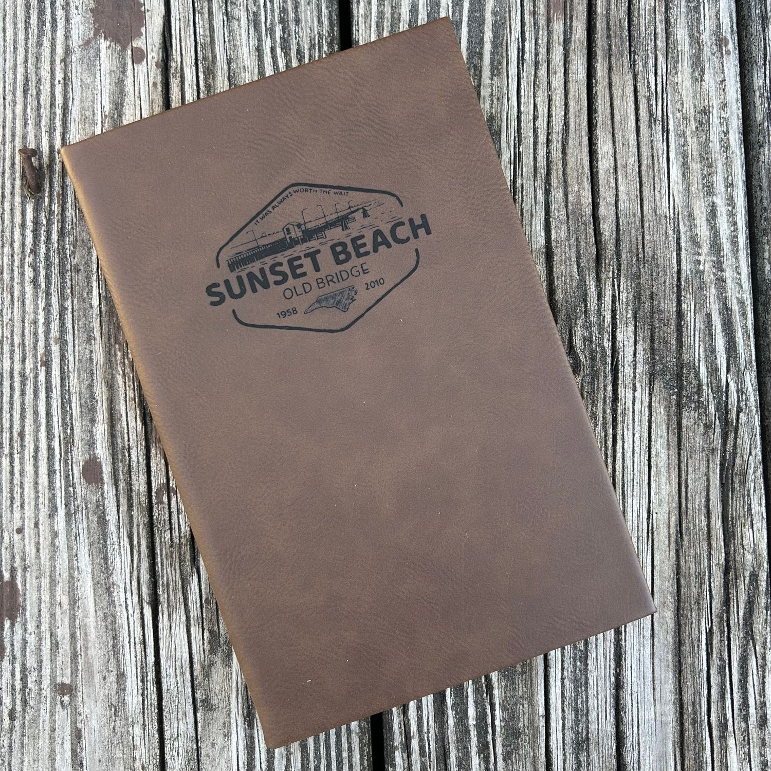 LEATHER JOURNAL OLD BRIDGE DIAMOND