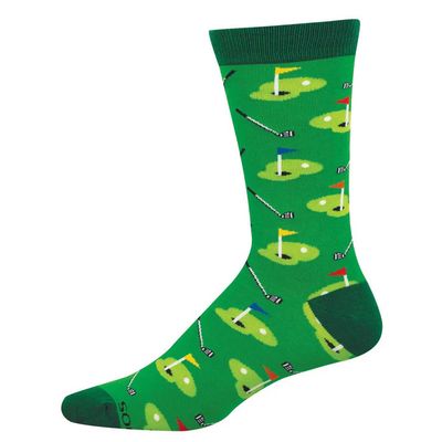 MENS SOCK PITCH & PUTT BAMBOO (GREEN) MENS SOCK PITCH & PUTT BAMBOO (GREEN)