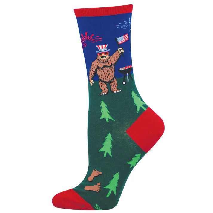 WOMENS SOCK MYTHICALLY GOOD BBQ (BLUE)