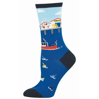 WOMENS SOCK PIER PRESSURE (BLUE) WOMENS SOCK PIER PRESSURE (BLUE)