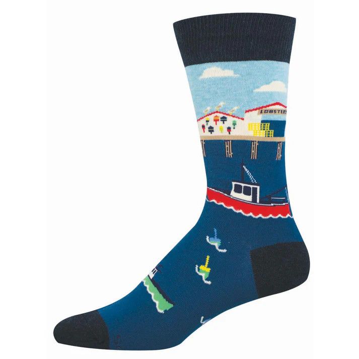 MENS SOCK PIER PRESSURE (BLUE)