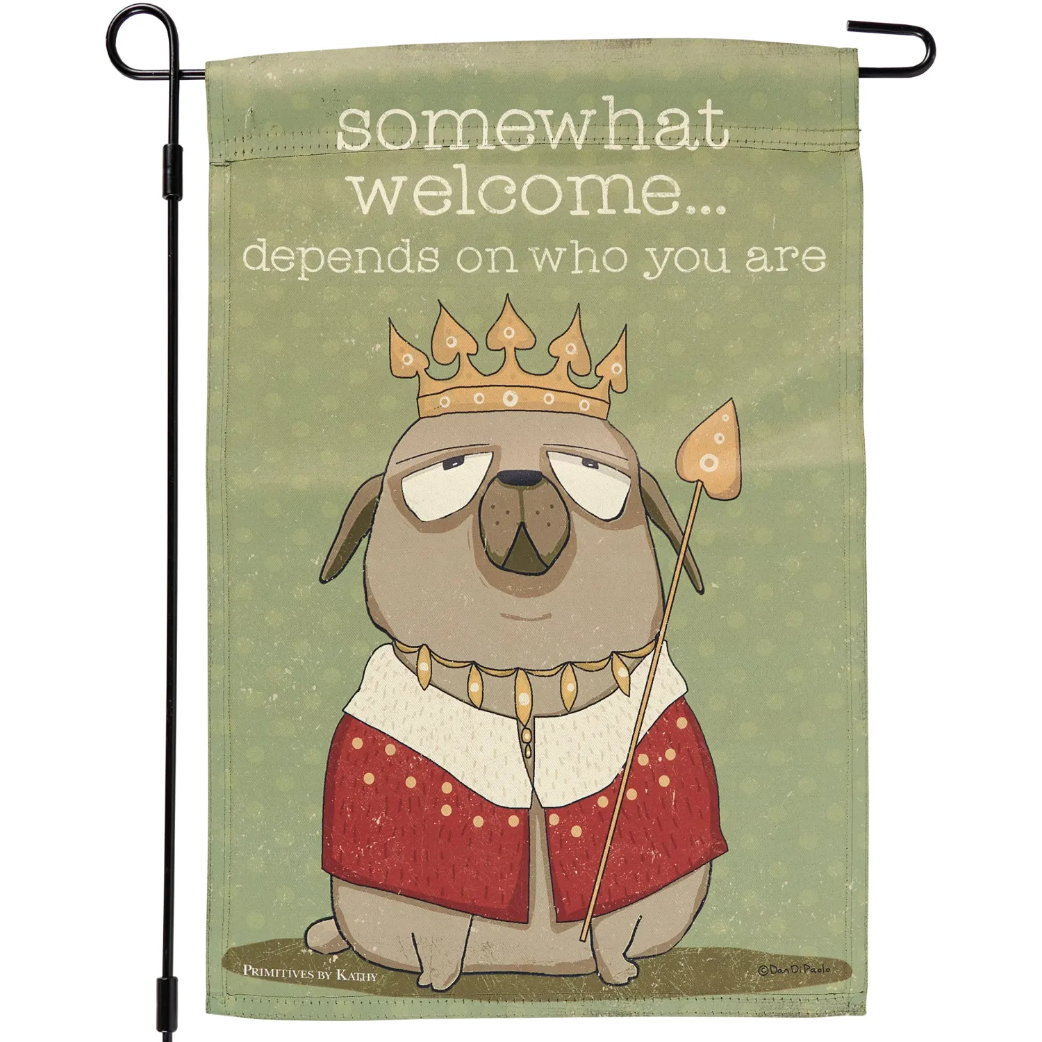GARDEN FLAG SOMEWHAT WELCOME