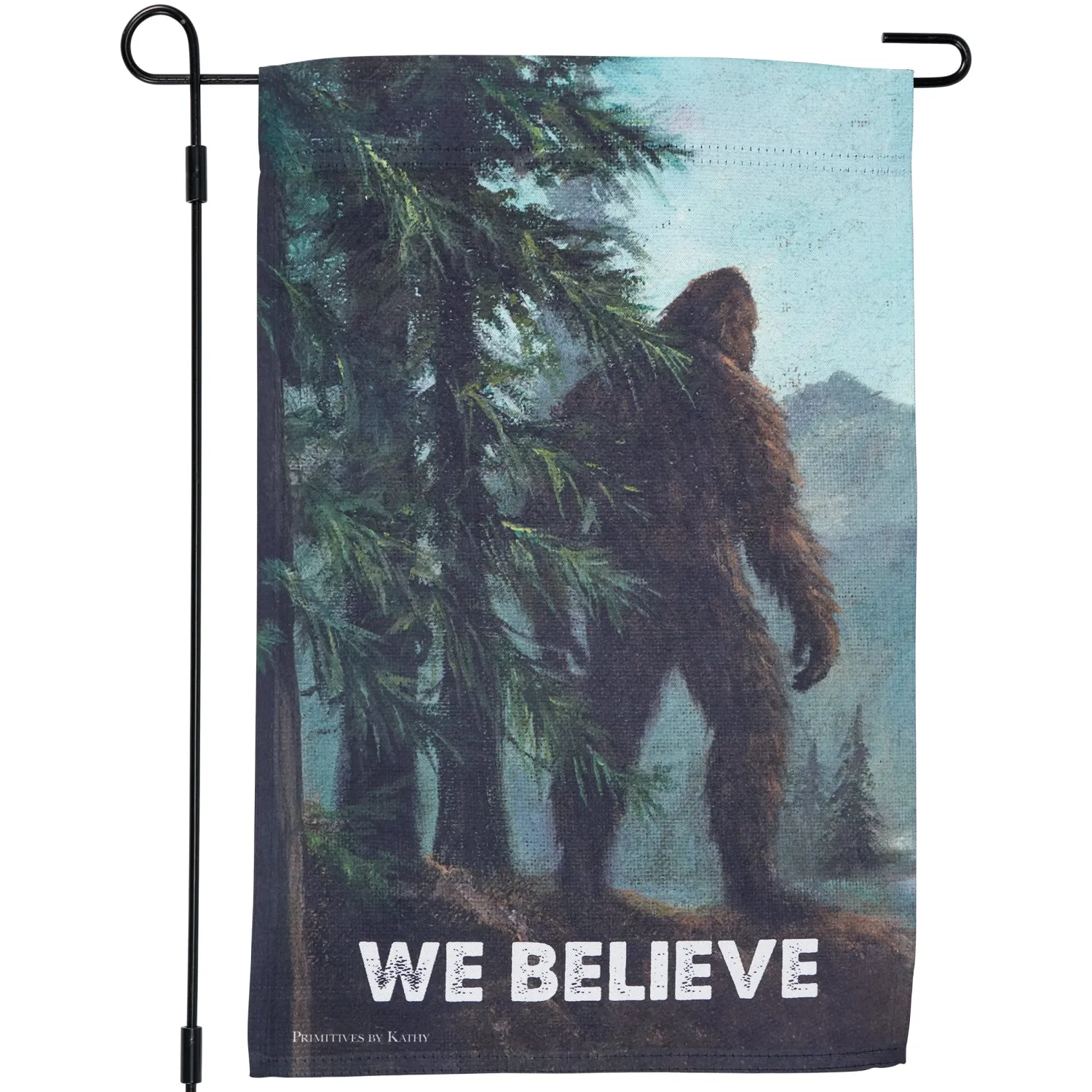 GARDEN FLAG WE BELIEVE BIGFOOT