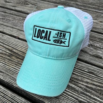 CAP SBNC FISH LOCAL-ISH TRUCKER (MINT/WHITE) CAP SBNC FISH LOCAL-ISH TRUCKER (MINT/WHITE)