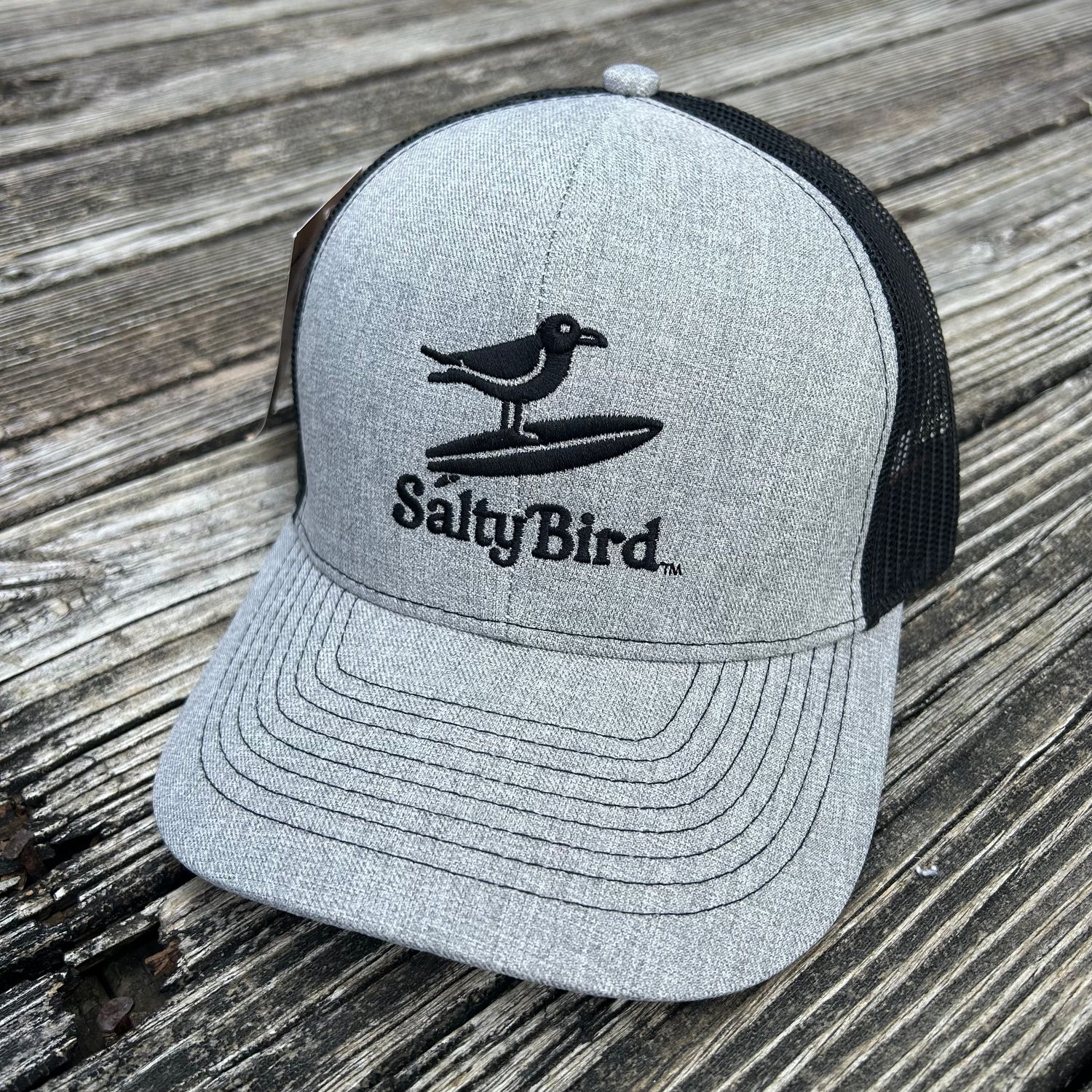 CAP SALTY BIRD BLACK MESH TRUCKER (BLACK ICON)
