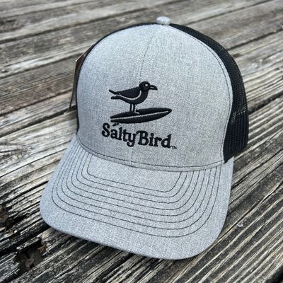 CAP SALTY BIRD BLACK MESH TRUCKER (BLACK ICON)