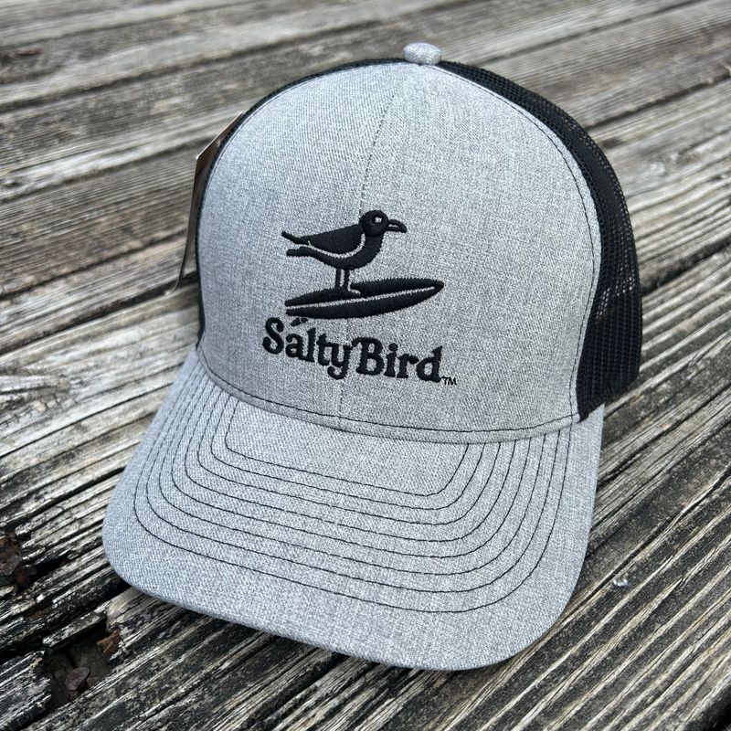 CAP SALTY BIRD BLACK MESH TRUCKER (BLACK ICON)