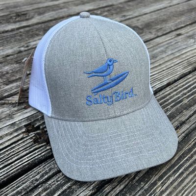 CAP SALTY BIRD WHITE MESH TRUCKER (SKY BLUE ICON)