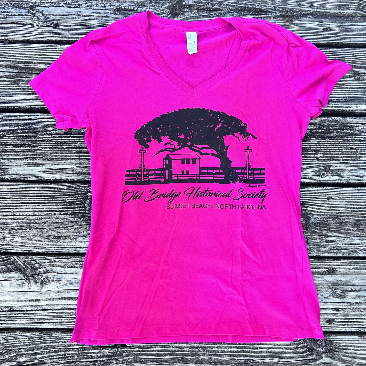 OBHS LOGO LADIES VNECK TEE