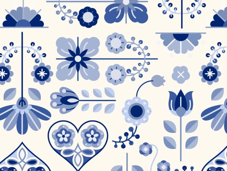 Placemat delftsblauw 29x38cm