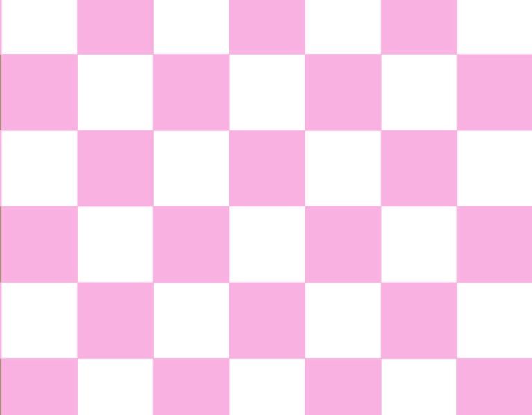 Placemat geblokt roze wit 29x38cm