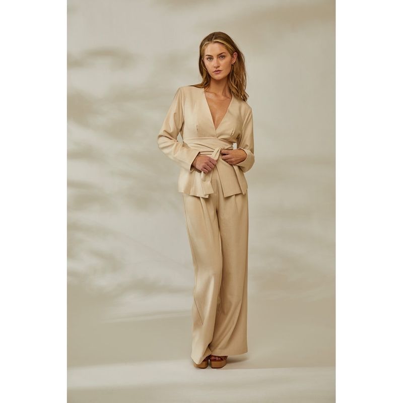 PCTashia Wide Pant Safari Sand