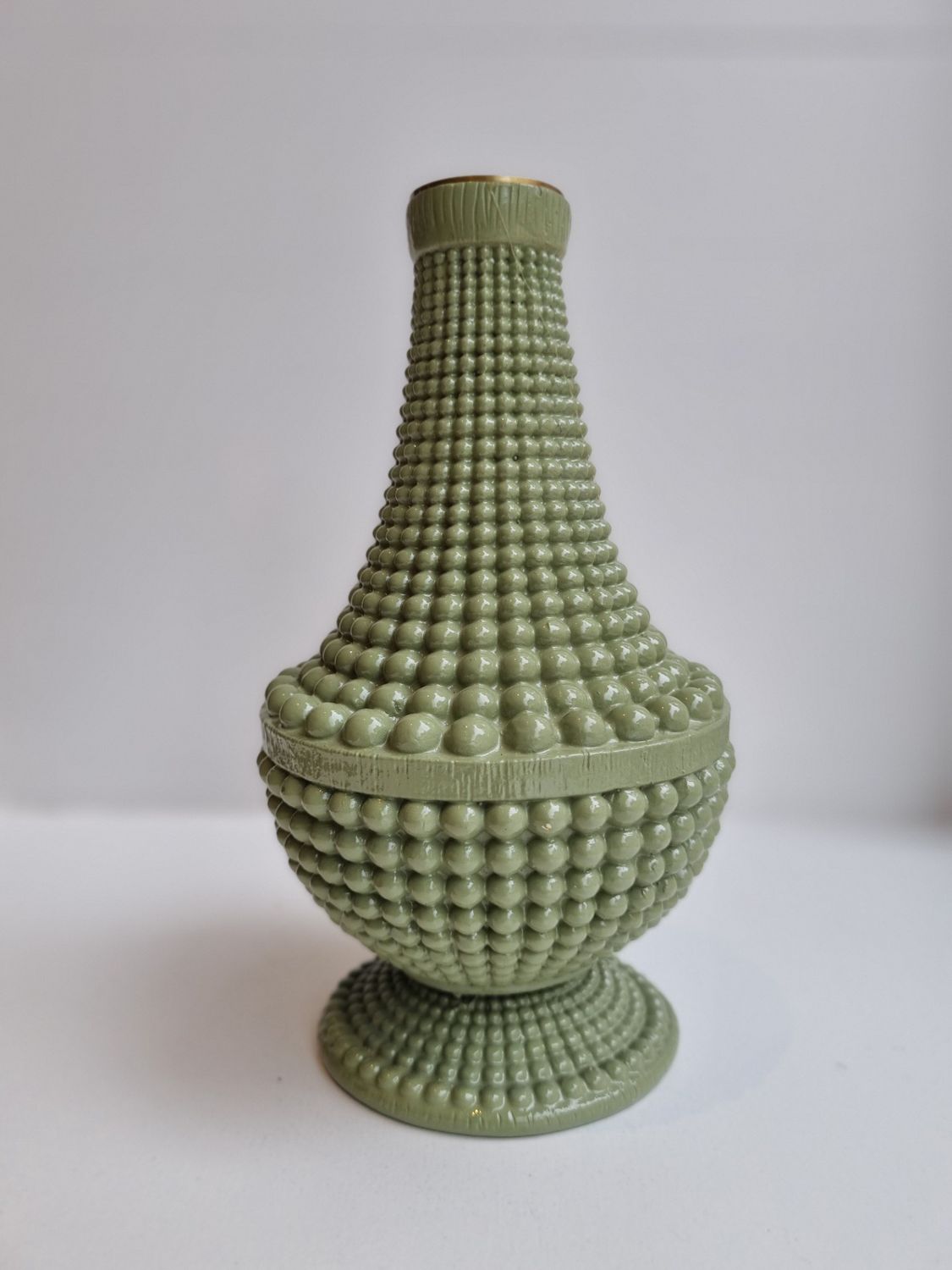 Candle Stick Beads Polyresin Green