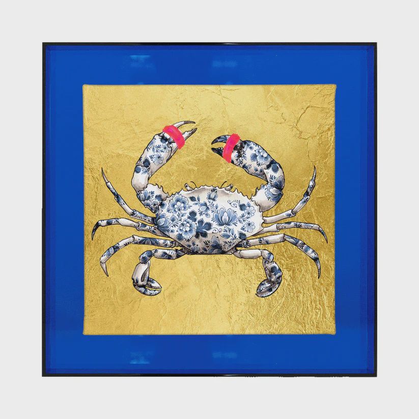 Holy Crab Goud (koningsblauw/roze)