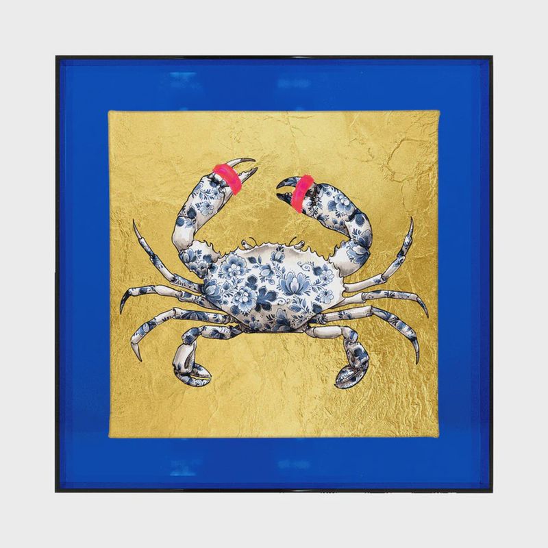 Holy Crab Goud (koningsblauw/roze)