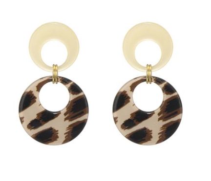 Oorbellen met print 16