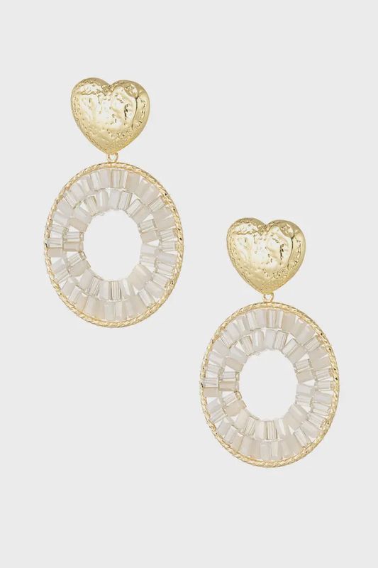 Oorbellen beige 29