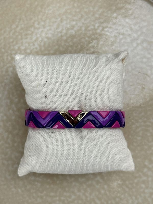 Armband paars/roze/goud 1