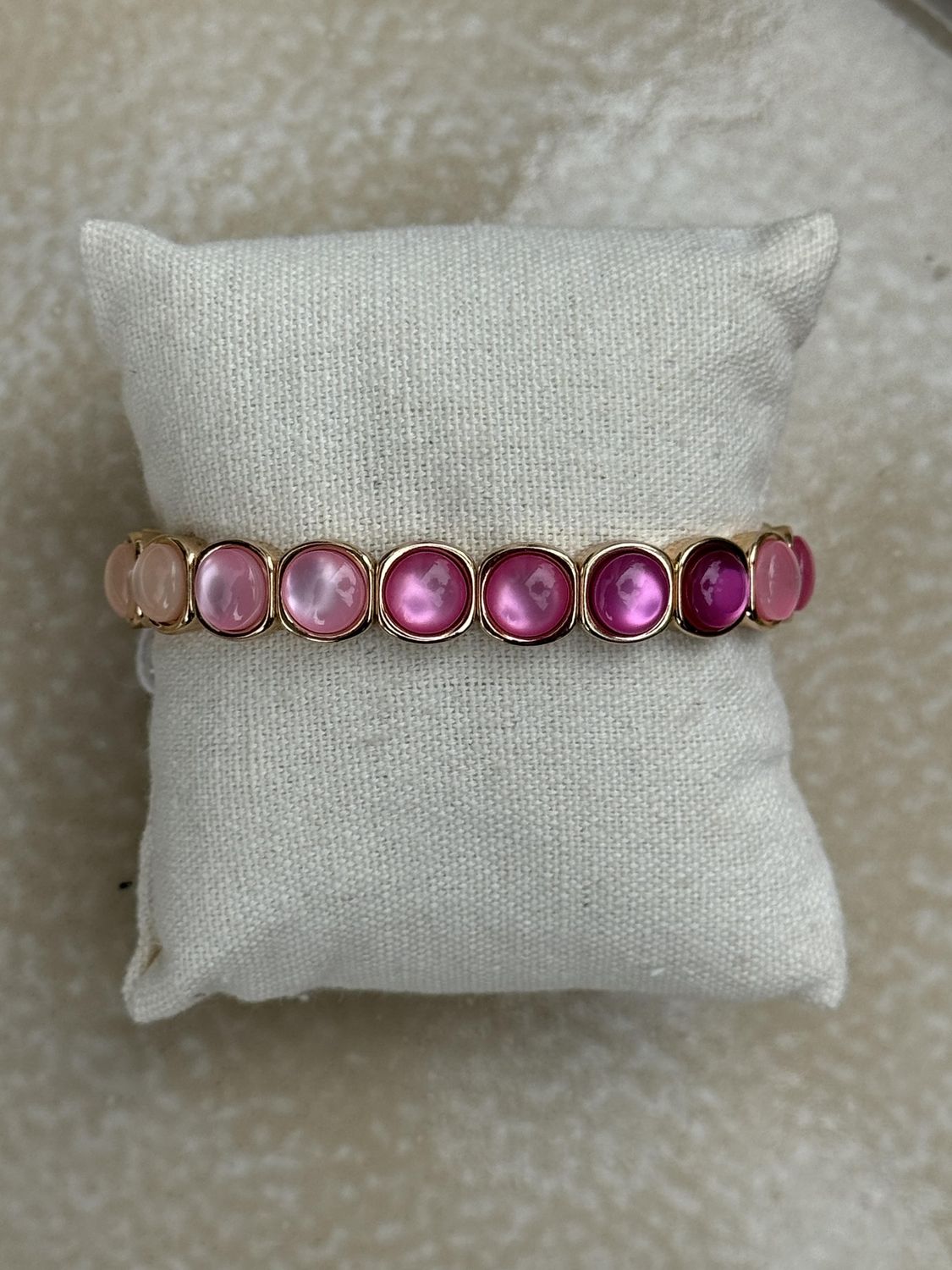 Armband opaal multi roze  7