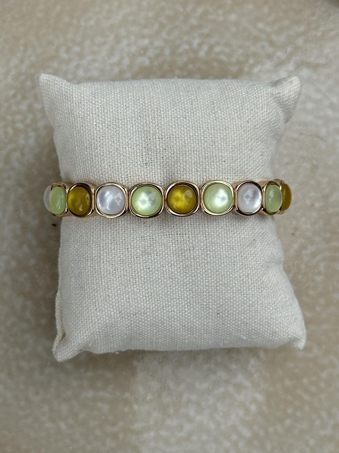 Armband opaal multi groen 8