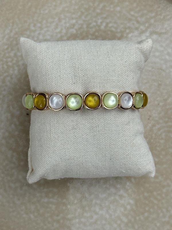 Armband opaal multi groen 8