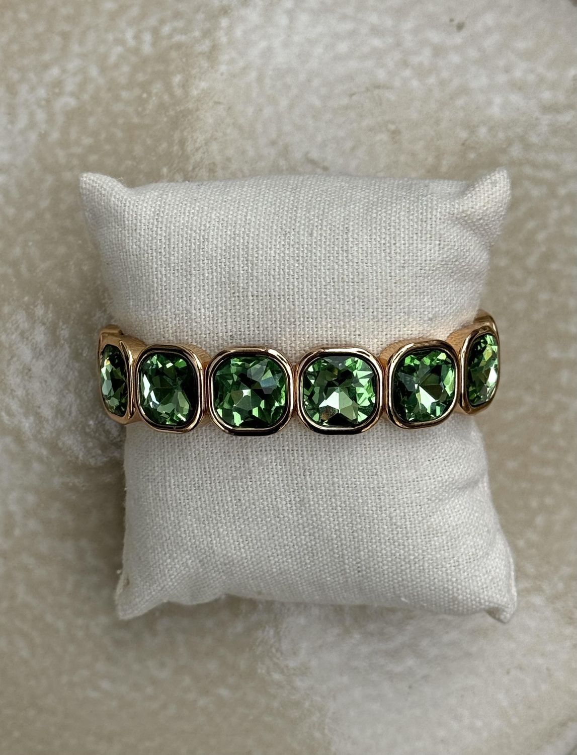 Armband Kristal green 22