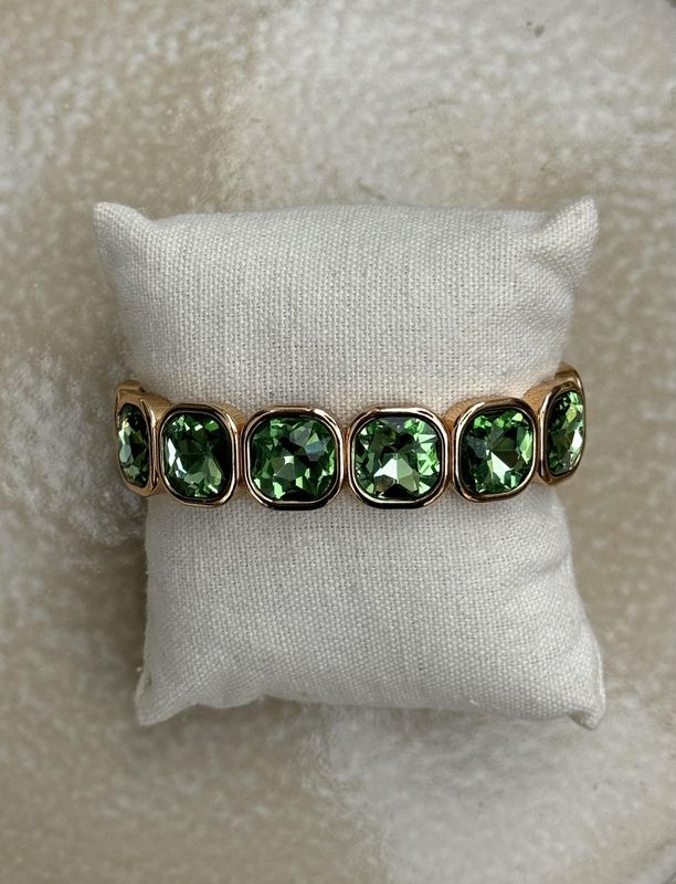 Armband Kristal green 22
