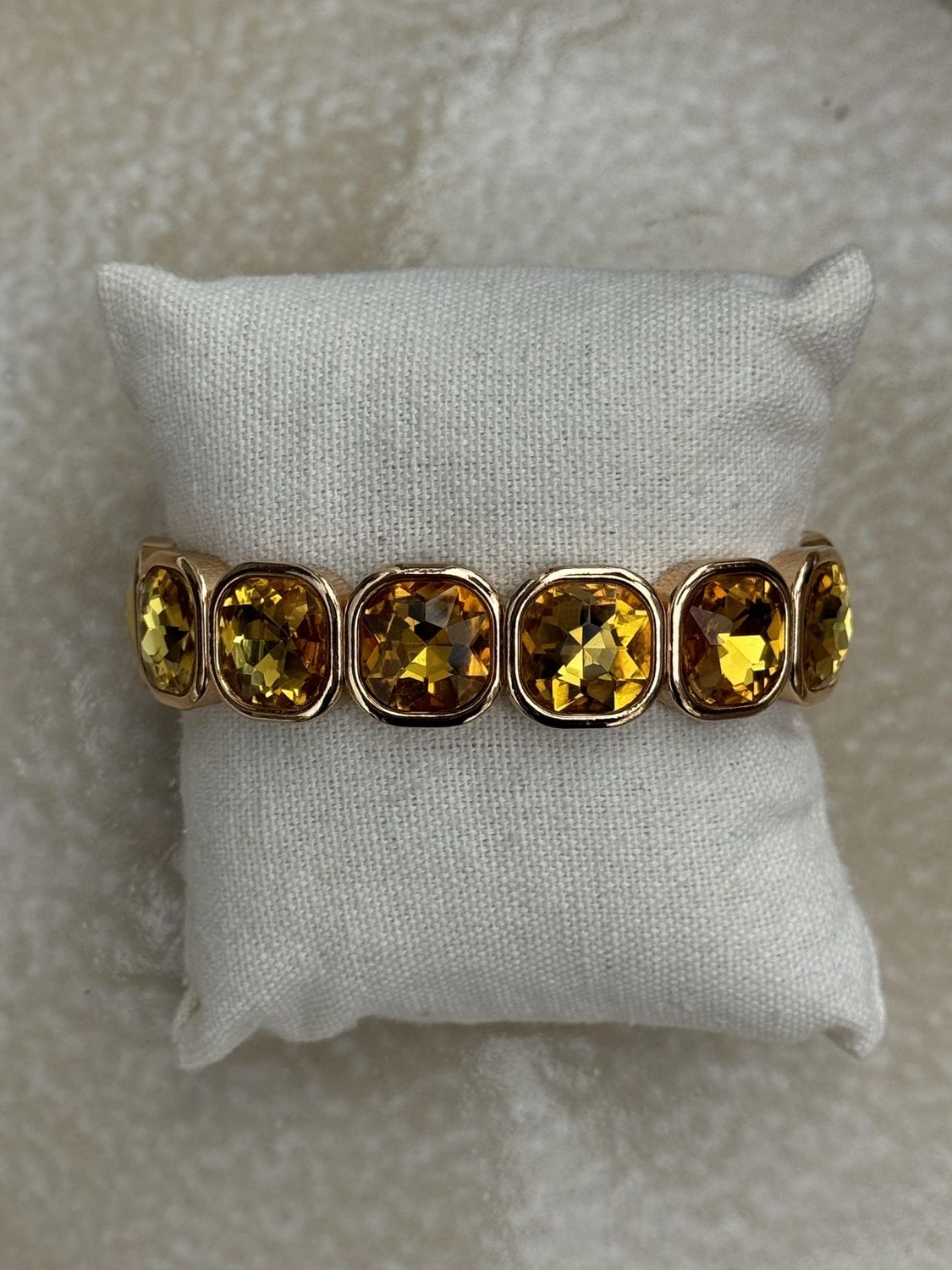 Armband kristal yellow 23