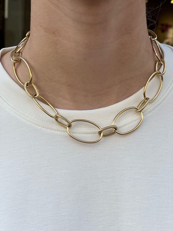 Ketting ovale open schakels 1